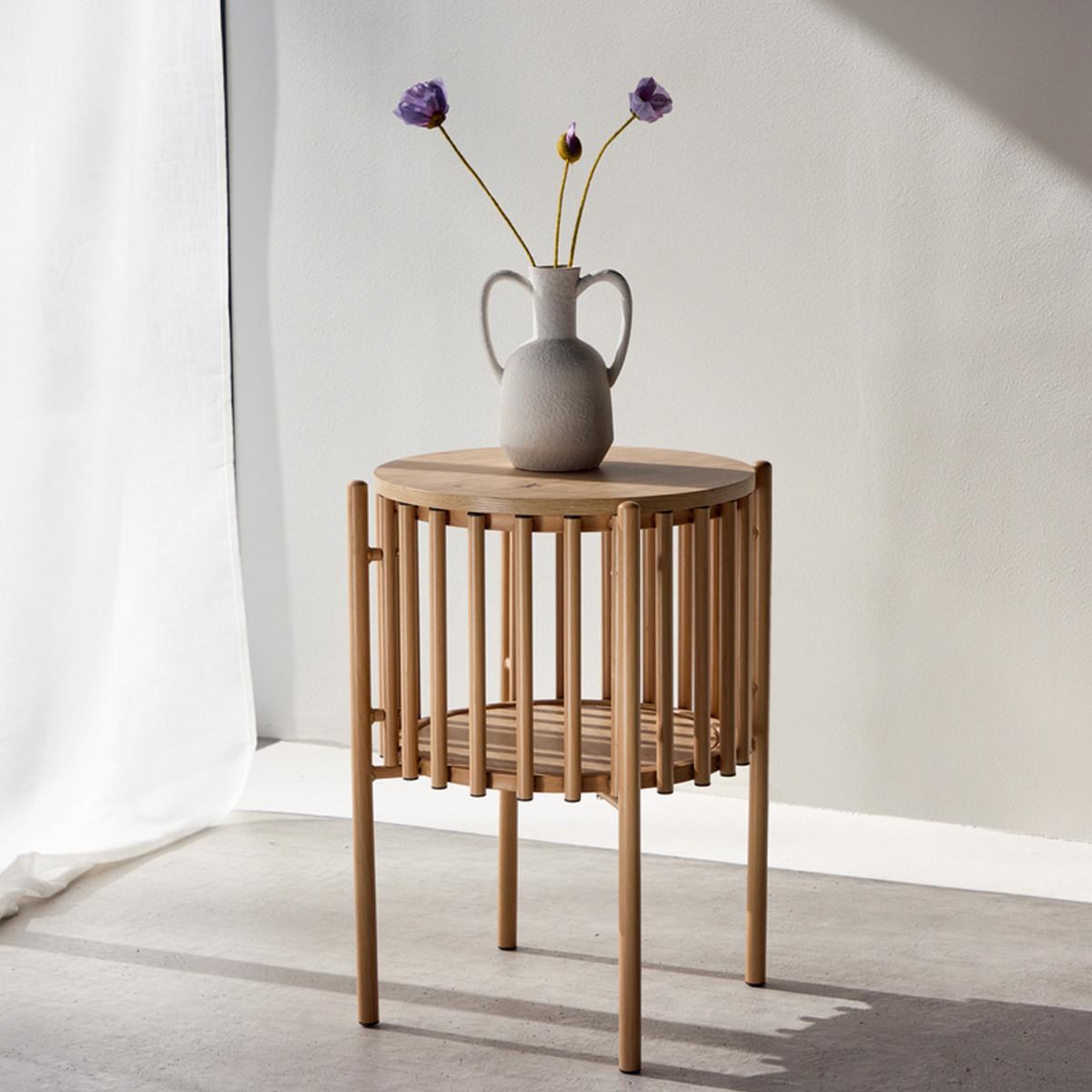Voir la diapositive 4 : Paris Prix Table d'appoint design  rubbo  65cm naturel