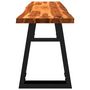 Voir la diapositive 5 : VIDAXL Banc avec bord vivant 160 cm bois d'acacia massif