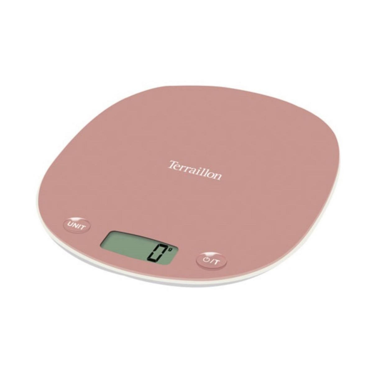 Terraillon Balance de cuisine electronique 3kg/1g rose - MACARON FLEUR DE CERISIER
