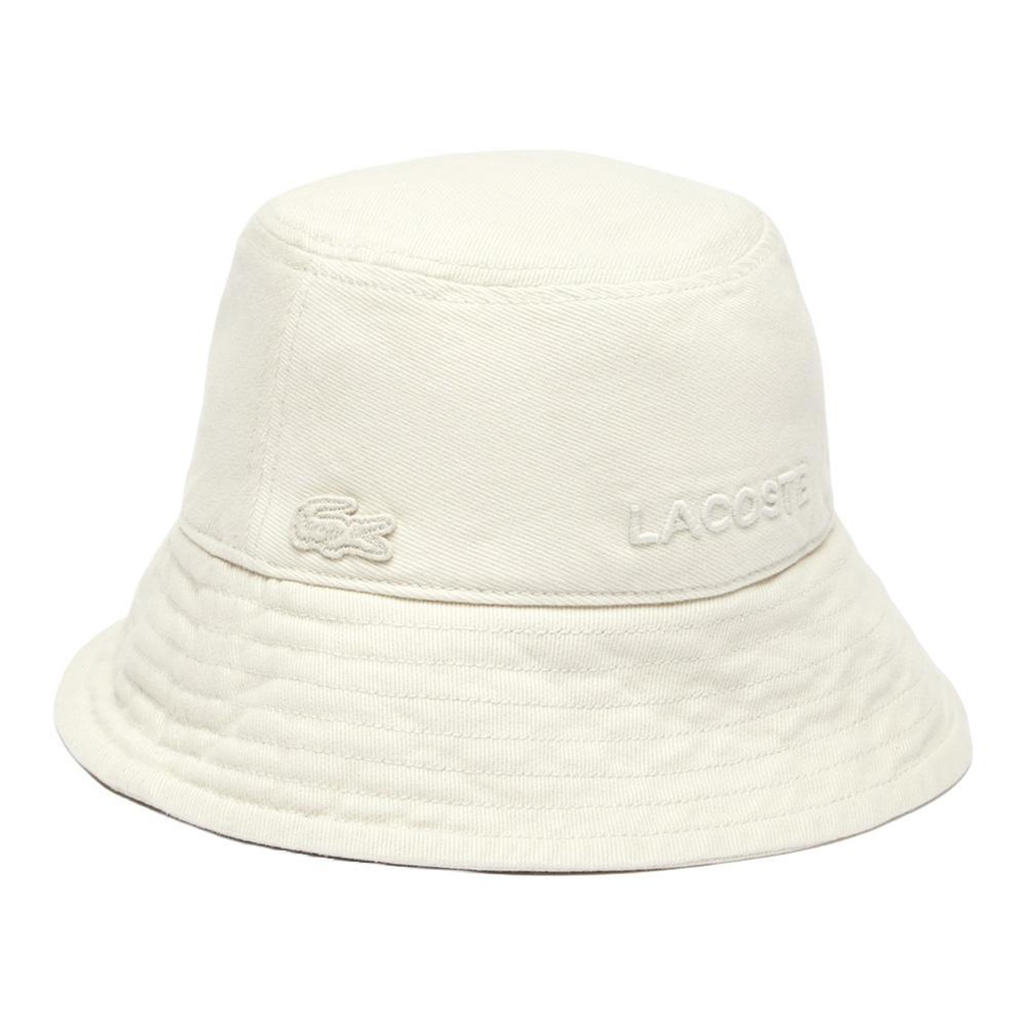 Lacoste Bob Beige Mixte Lacoste Hat. Coloris disponibles : Blanc