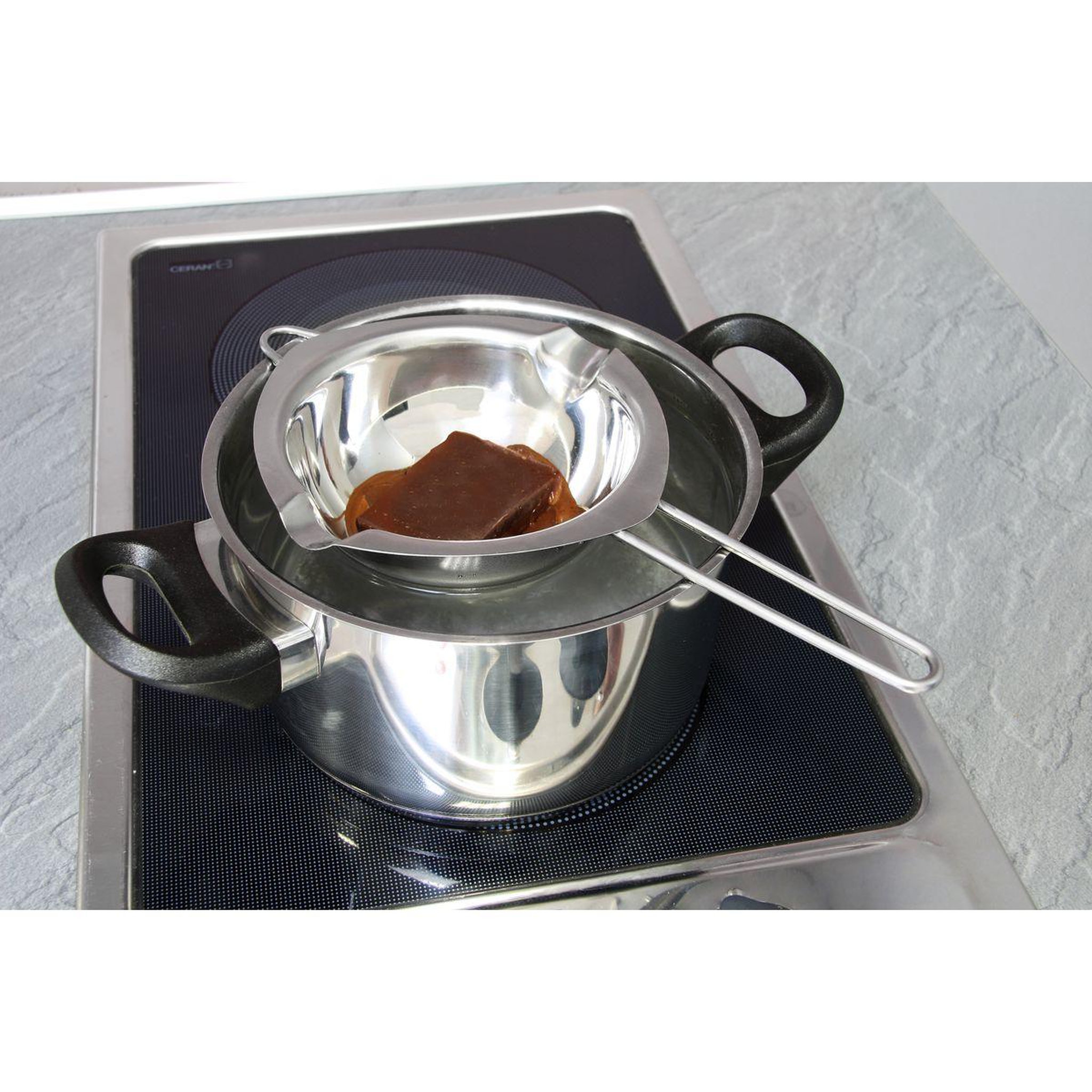 Voir la diapositive 6 : ZENKER Ensemble de 2 services à bain marie 26 cm pour chocolat zenker