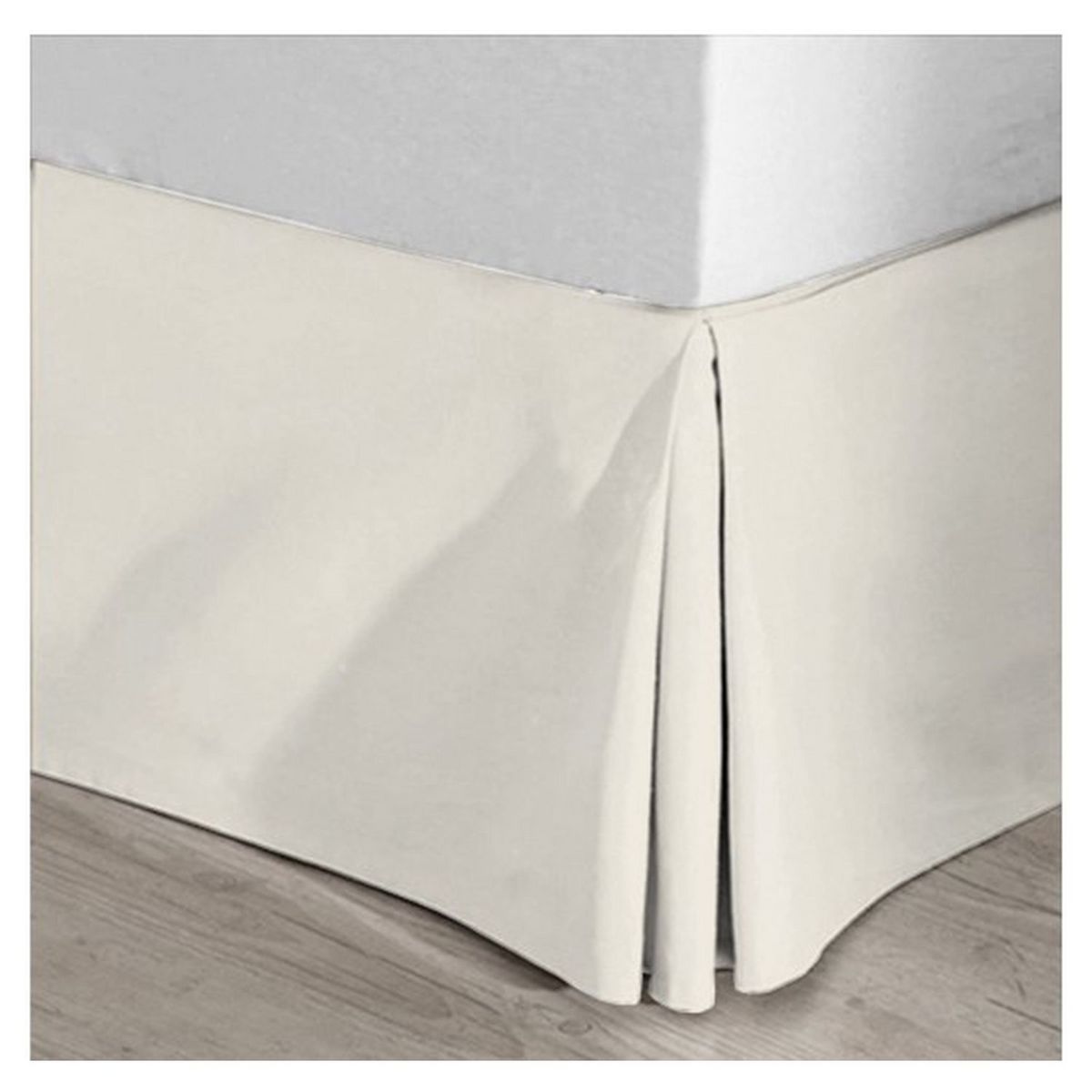 Cache sommier uni en coton 