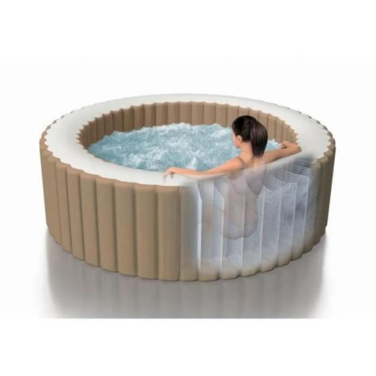 INTEX Spa gonflable INTEX - Sahara - 196 x 71 cm - 4 places - Rond - 28426EX