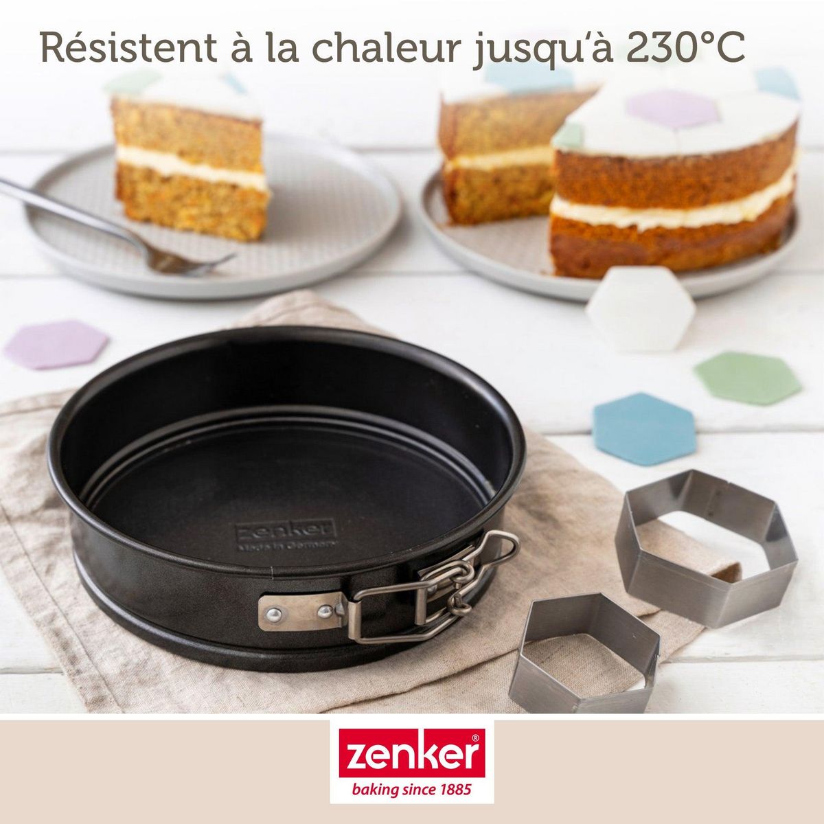 ZENKER Lot de 2 mini moules à manqué à charnière de 12 cm et 16 cm Zenker Special Mini