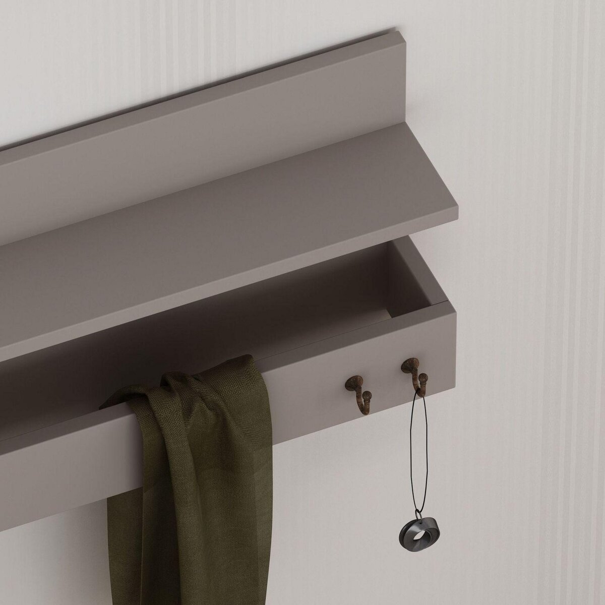 TOILINUX Portemanteau Tika - Moka