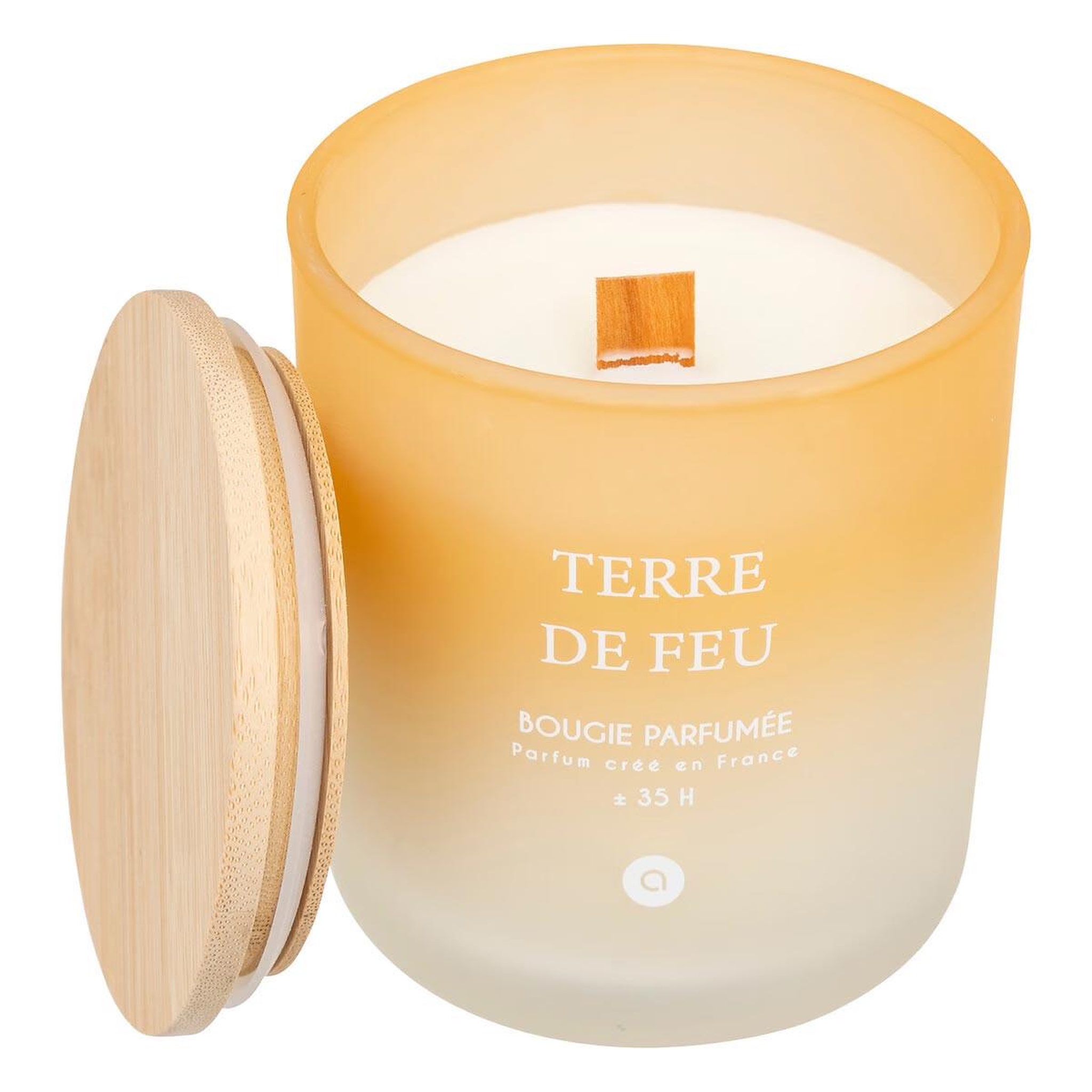 Voir la diapositive 2 : ATMOSPHERA Bougie parfumée en verre  sana  255g terre de feu