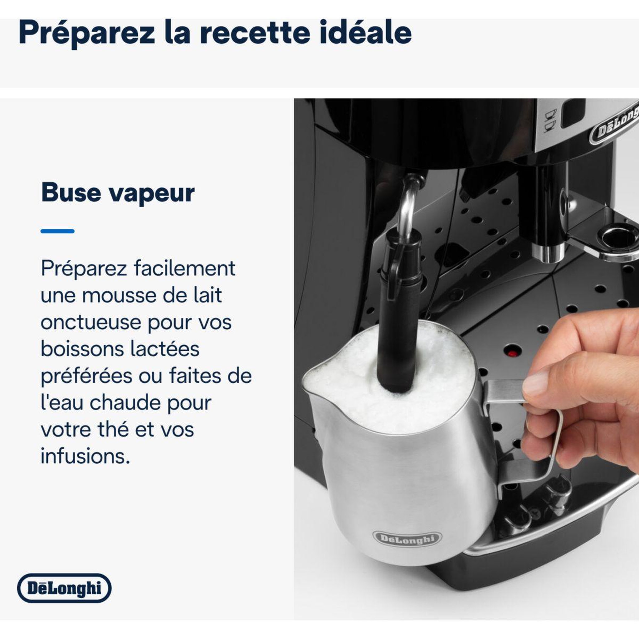 Voir la diapositive 4 : DELONGHI Expresso broyeur ecam22.115.b