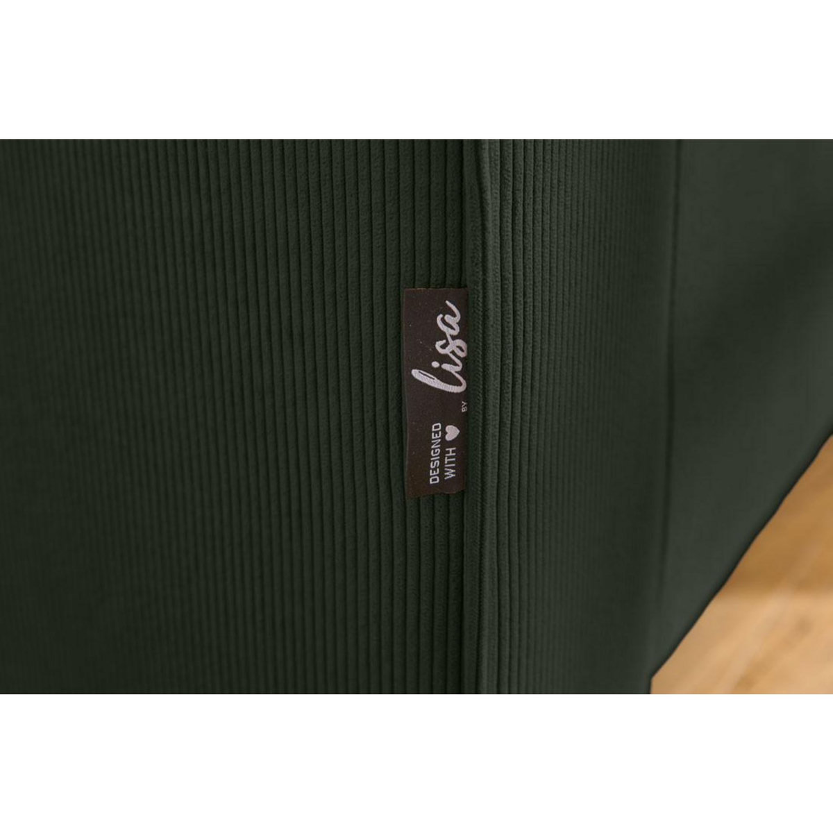 LISA DESIGN Albane - canapé 3 places - en velours côtelé