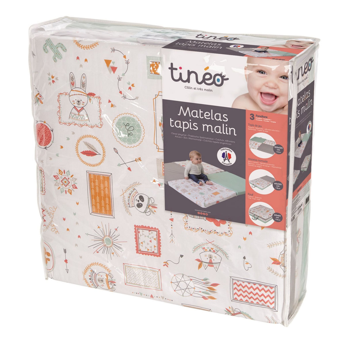 TINEO Matelas tapis malin 3 en 1