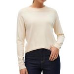 Vero Moda Pull  Femme Vero  oda Happiness. Coloris disponibles : Beige