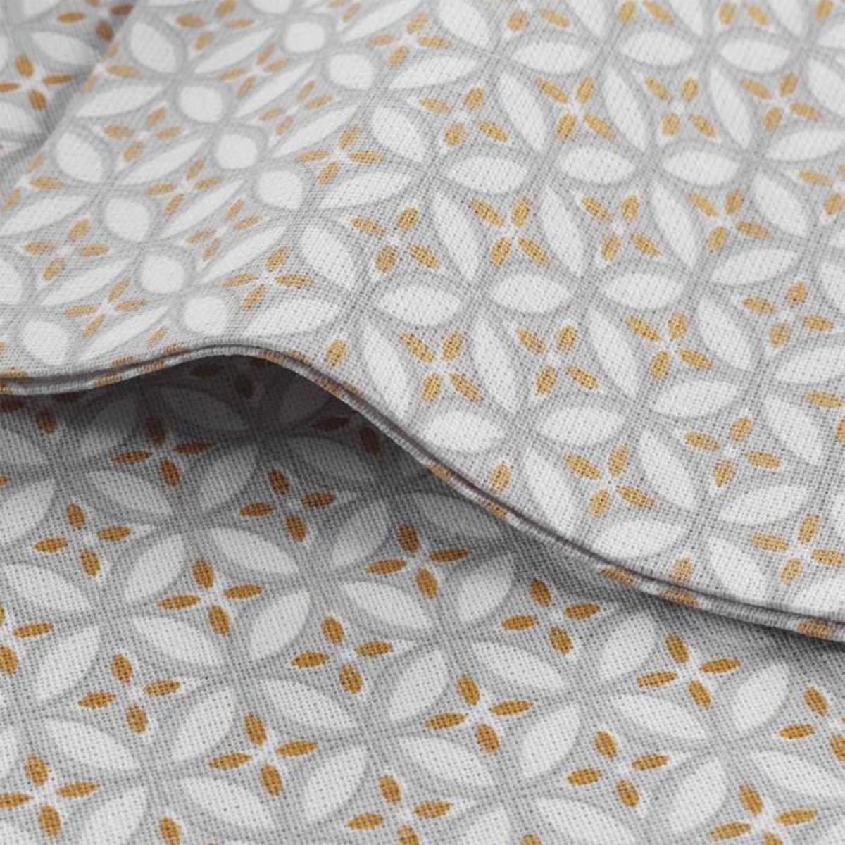 Paris Prix Lot de 3 Serviettes de Table  Azelia  40x40cm Gris