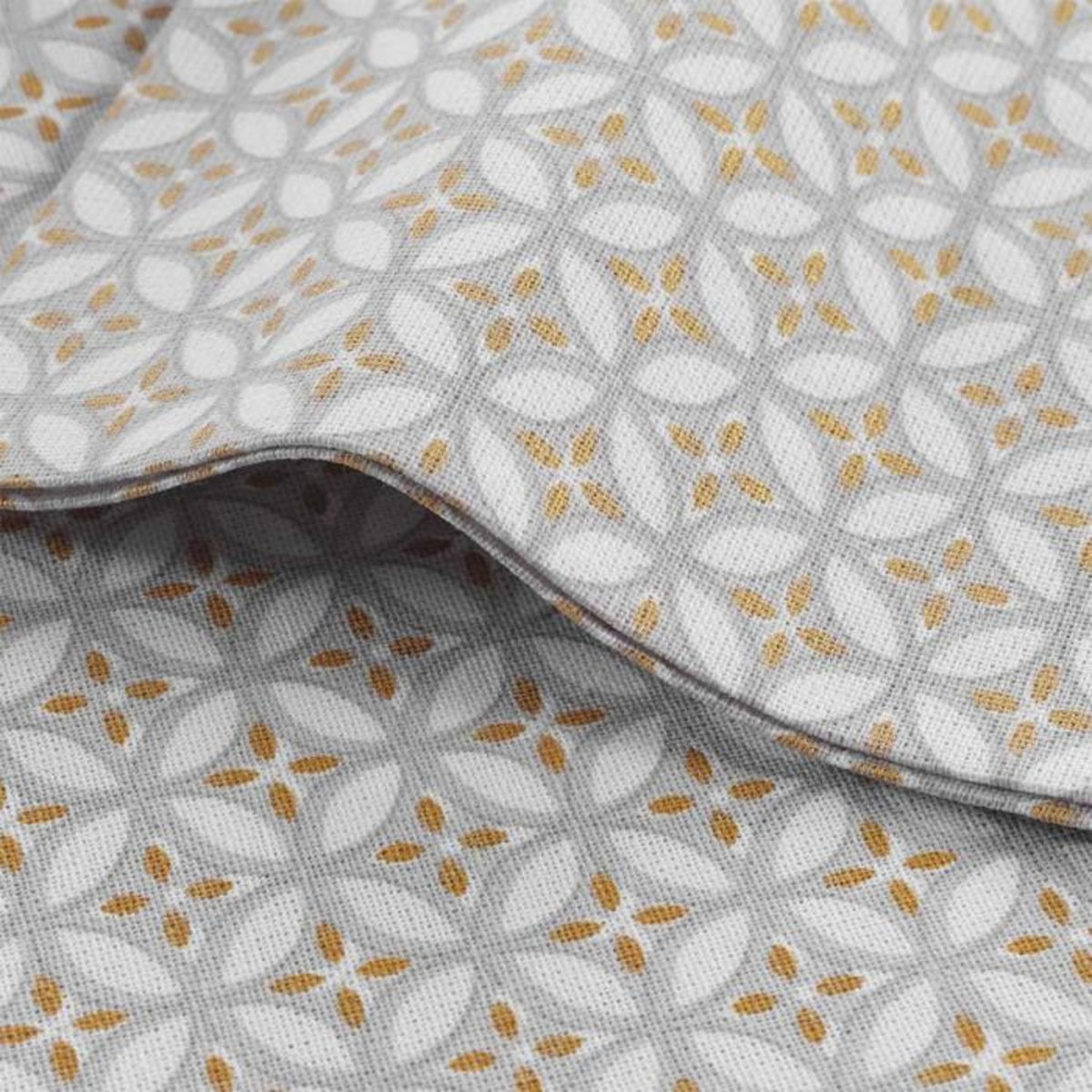 Paris Prix Lot de 3 Serviettes de Table  Azelia  40x40cm Gris