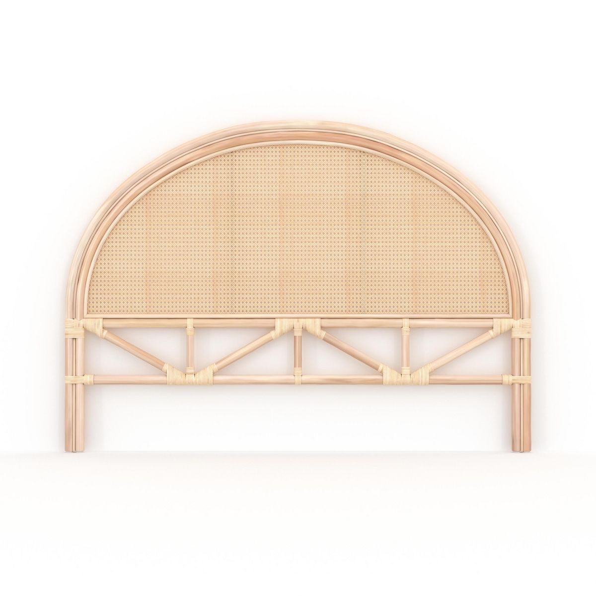 Rendez vous déco Tête de lit 140 cm en rotin et cannage - Néora
