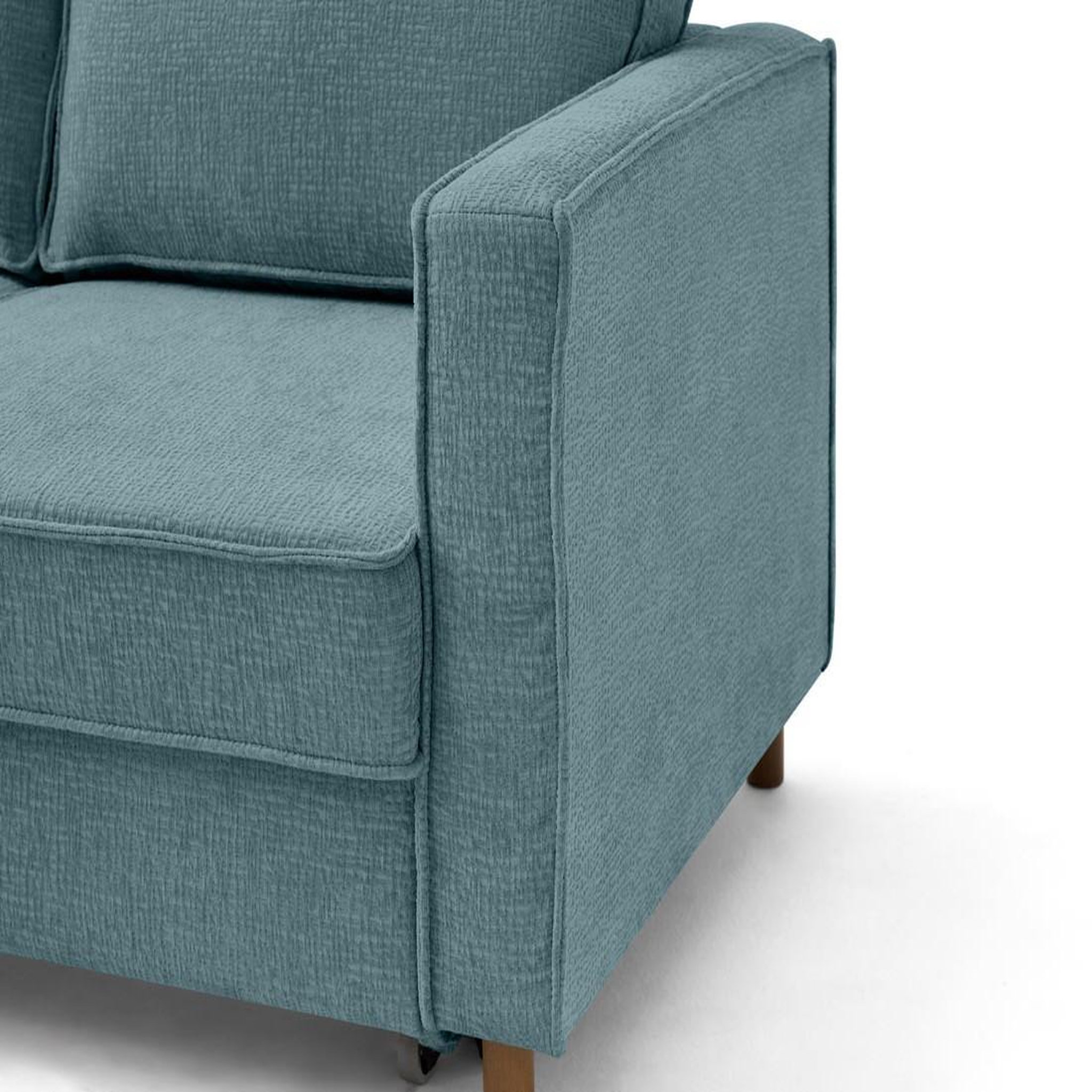 Voir la diapositive 5 : LISA DESIGN Jake - canapé d'angle gauche 5 places convertible en tissu velours relief