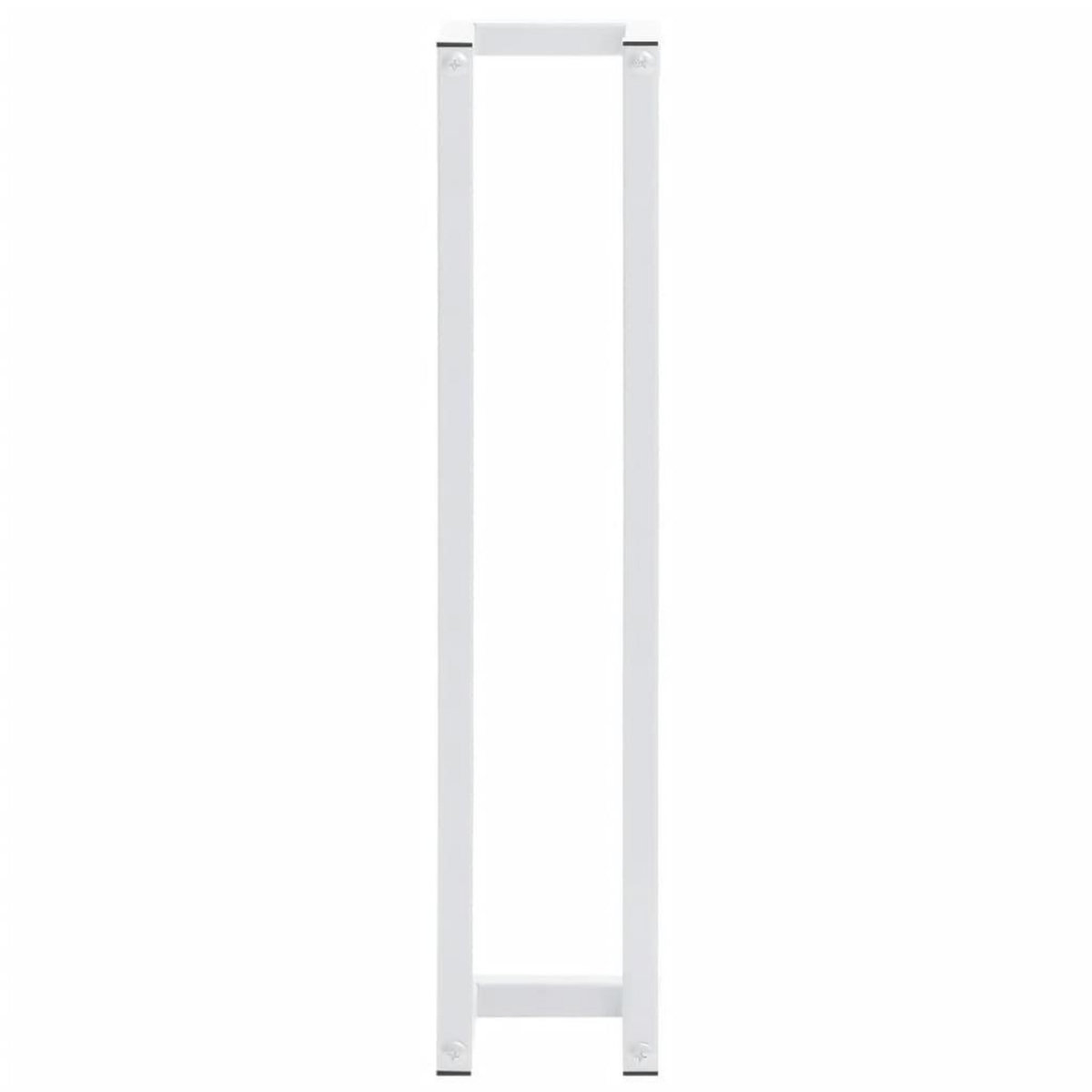 VIDAXL Porte-serviette Blanc 12,5x12,5x60 cm Acier