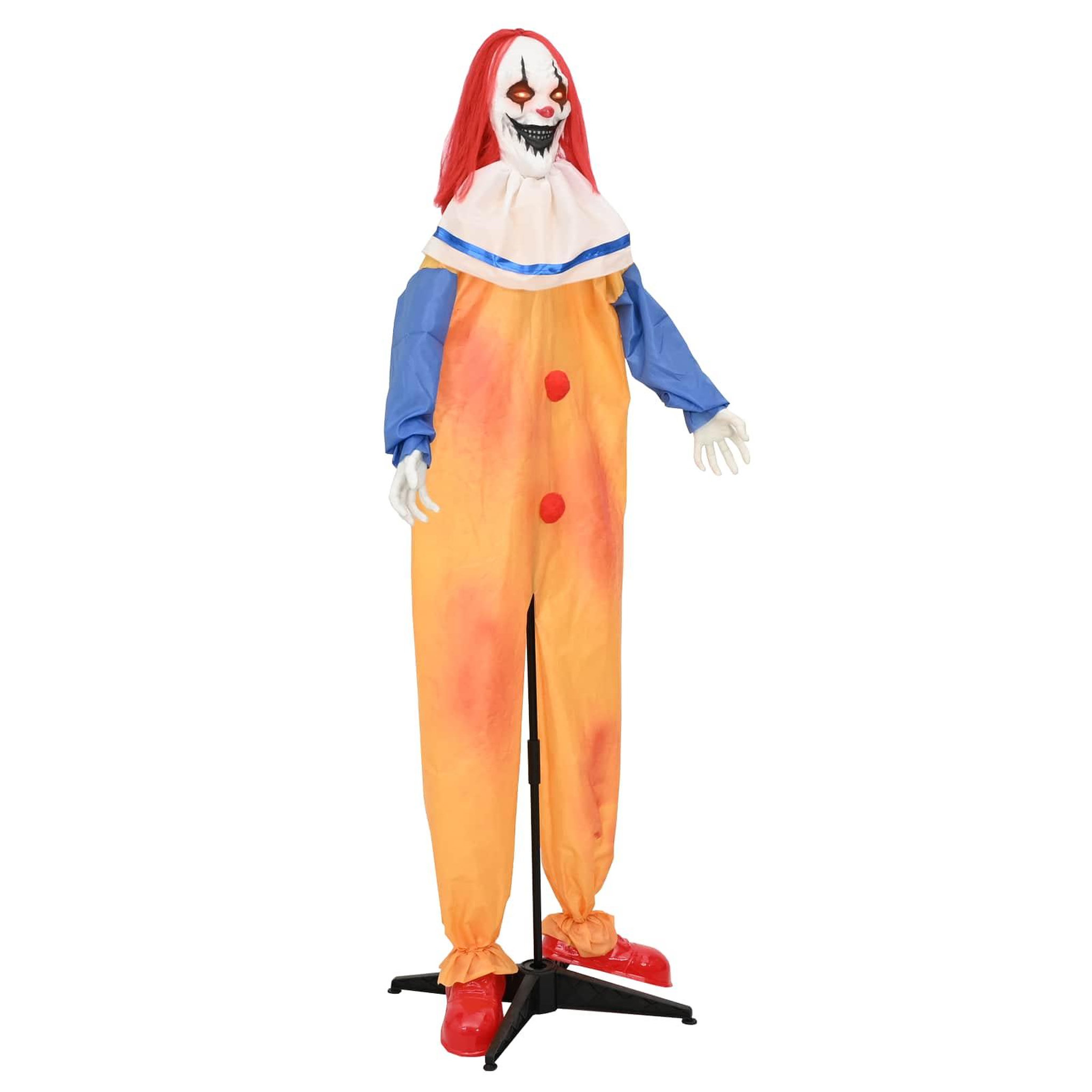 VIDAXL Clown effrayant d'Halloween SPOOKA Jaune et Bleu 126,5 x 180 cm