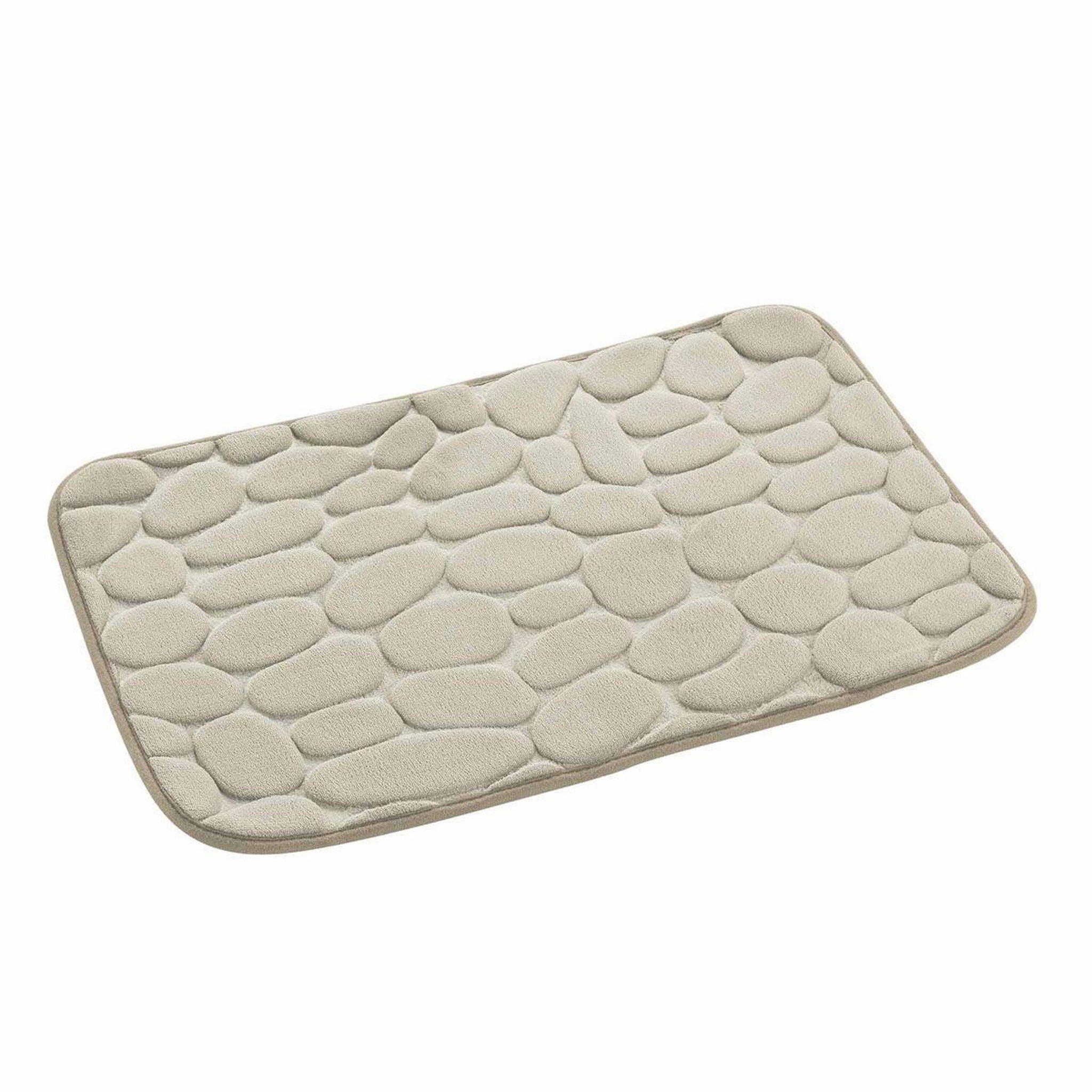 Voir la diapositive 2 : Douceur d'Intérieur Tapis de bain  ricochet  50x80cm taupe