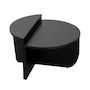 Voir la diapositive 1 : Habitat et Jardin Table basse en bois  Orion  - 90 x 60 x 30 cm - Bois Noir