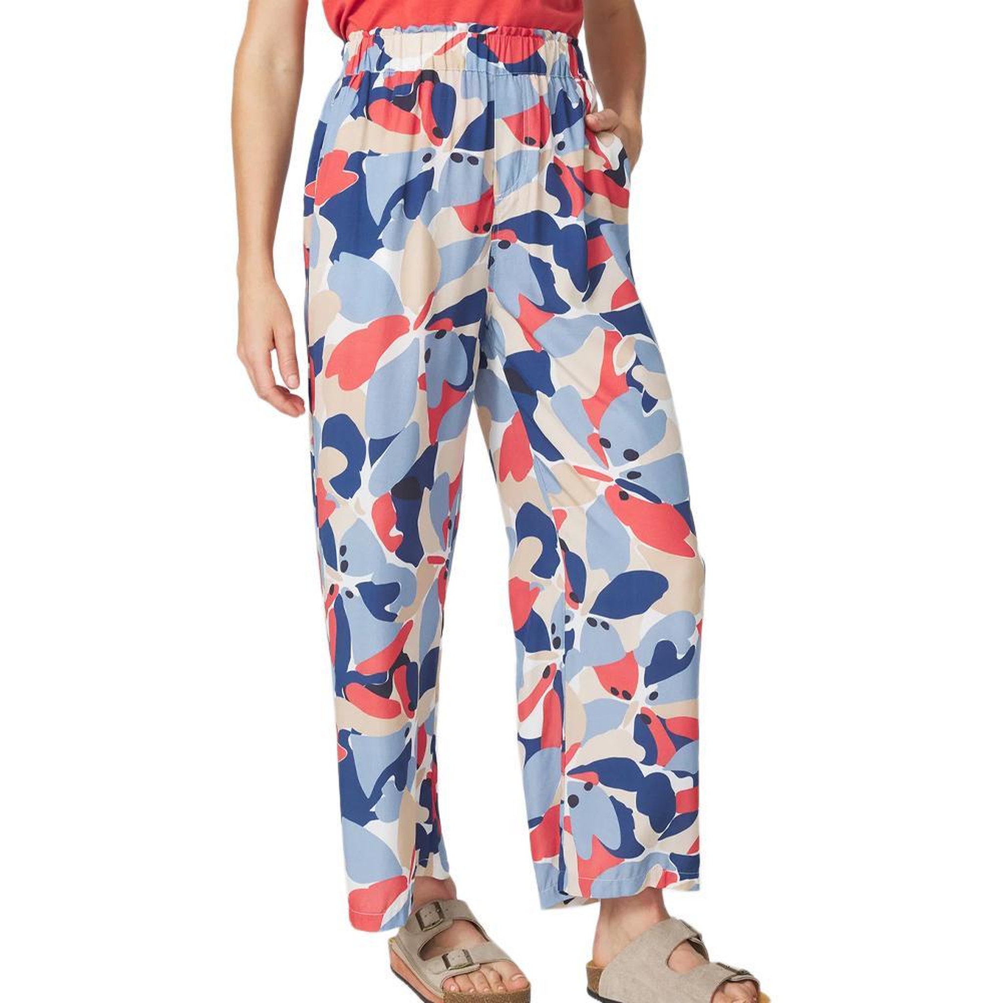 Voir la diapositive 1 : TBS Pantalon Bleu/Rouge Femme TBS AGLEAPAN