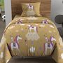 Voir la diapositive 3 : SOLEIL D'OCRE Ensemble couette et parure 5 Pièces LICORNES jaune pour lit en 90x190 cm, par Soleil d'ocre