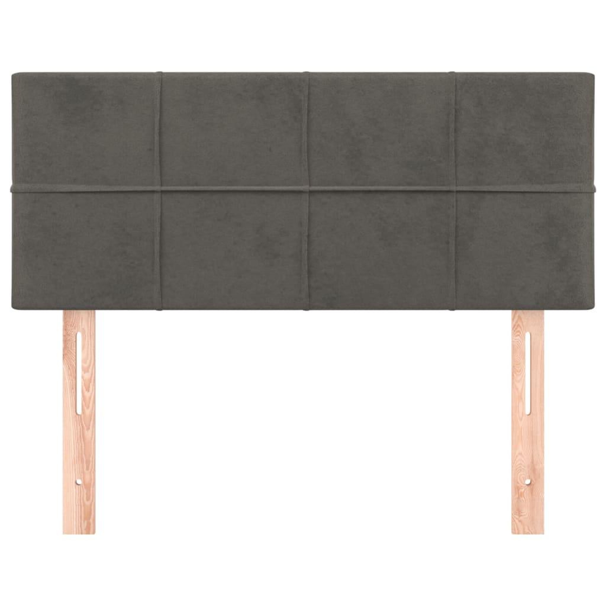 Voir la diapositive 3 : VIDAXL Tete de lit Gris fonce 80x5x78/88 cm Velours