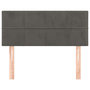 Voir la diapositive 3 : VIDAXL Tete de lit Gris fonce 80x5x78/88 cm Velours
