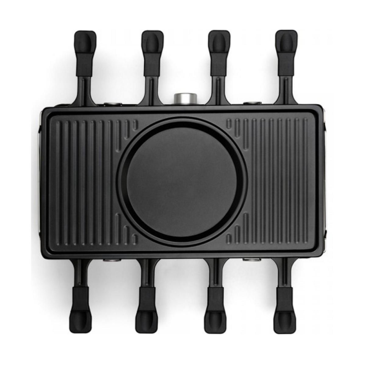 LIVOO Appareil à raclette 8 personnes 1400w + fondue et crêpes - DOC313