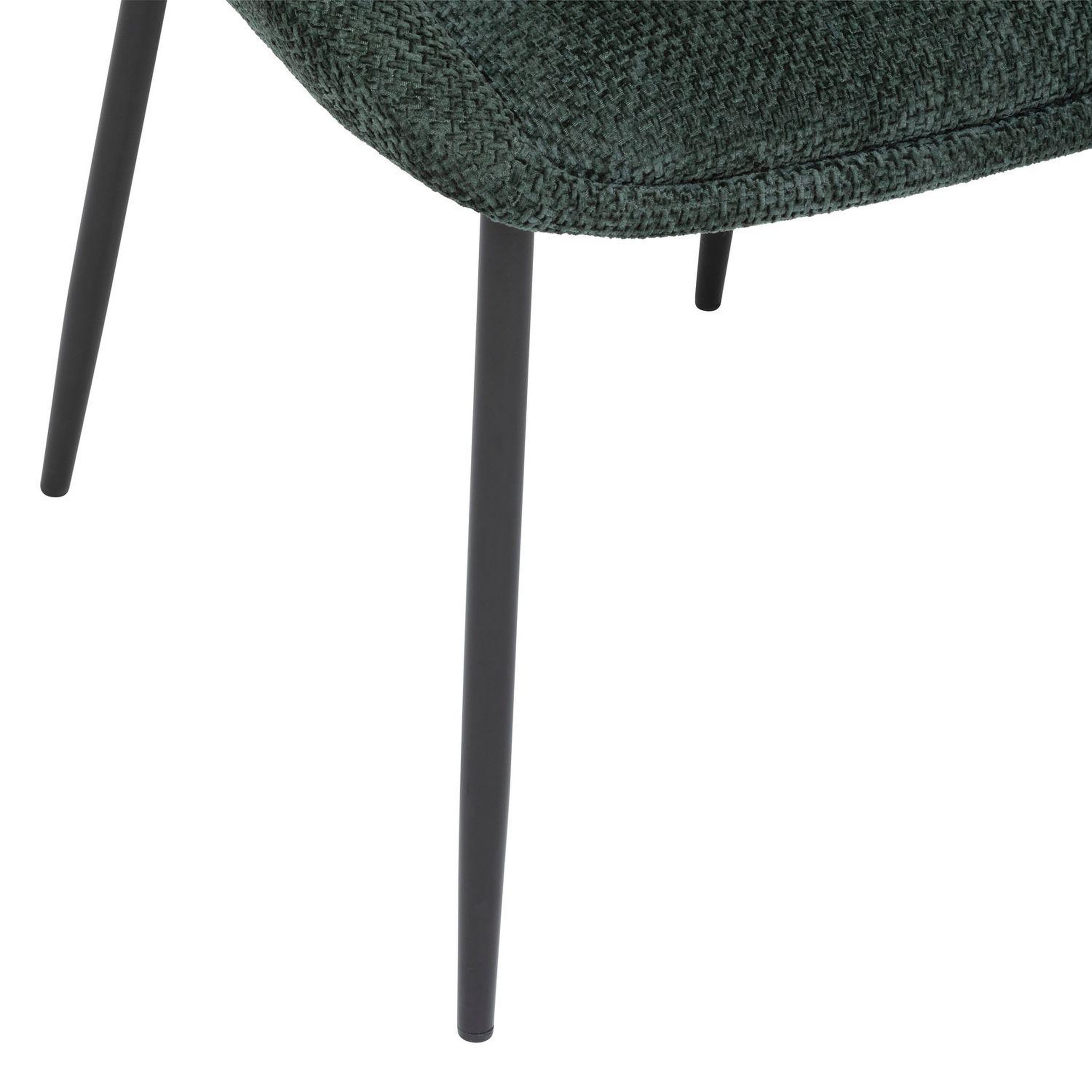 Voir la diapositive 6 : TOILINUX Lot de 2 chaises en tissu chenille seliso