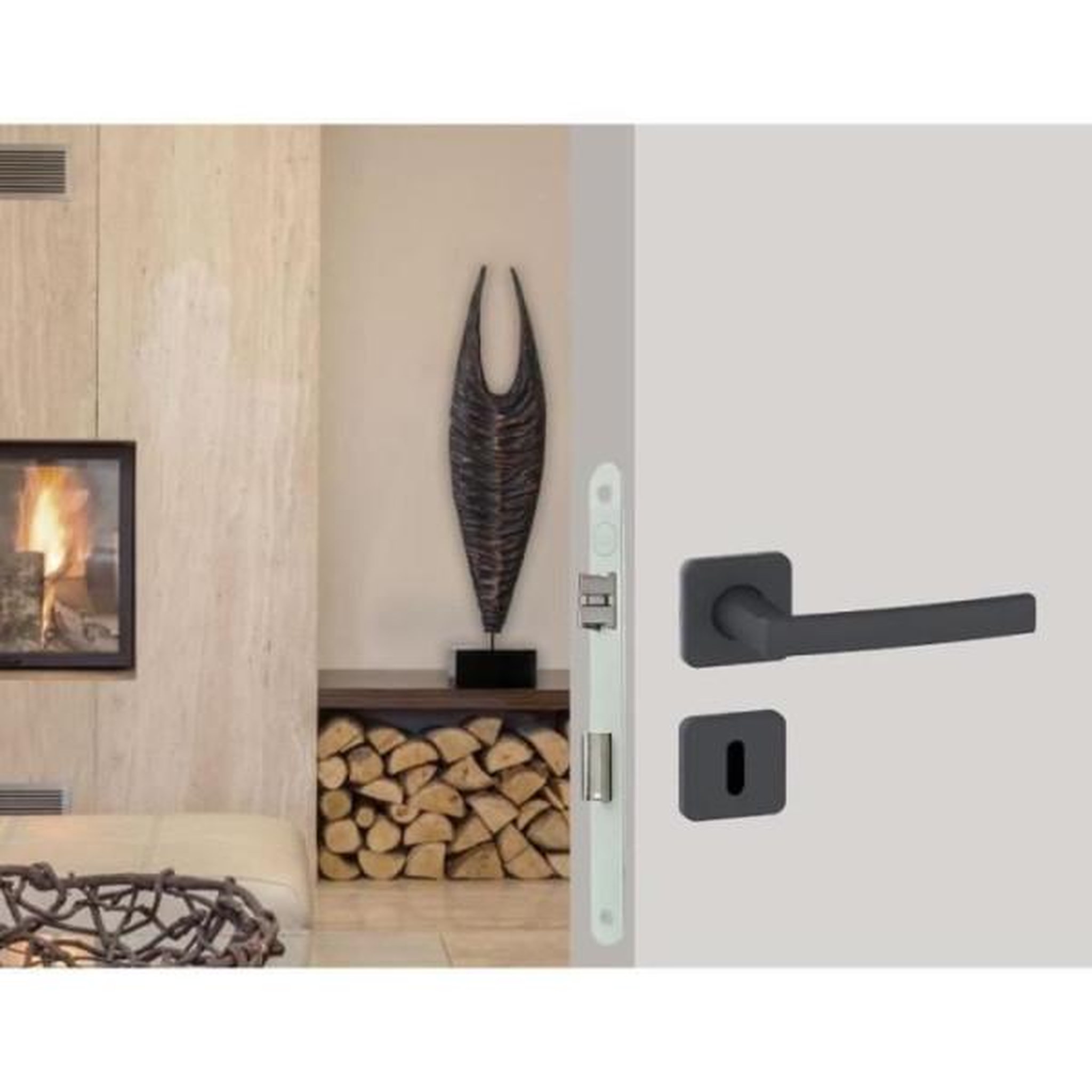 Voir la diapositive 3 : YALE Serrure a encastrer a clé - yale - y75r-a40/b/sc - axe 40 mm, coffre 135 mm - certifié nf niveau 2 - blanc, gâche et clé inc