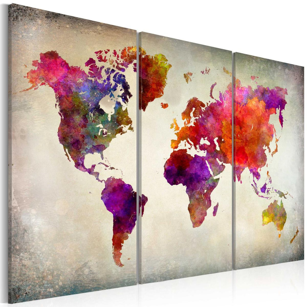 Paris Prix Tableau Imprimé  Monde Mosaique de Couleurs
