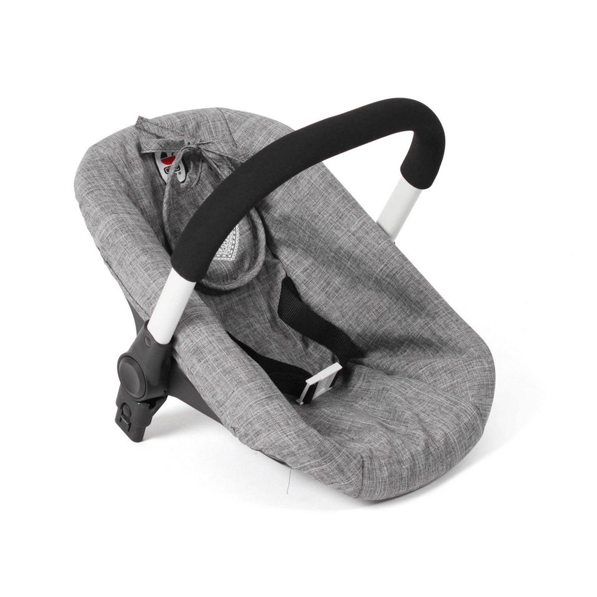 BAYER CHIC 2000 Siège auto pour poupée avec adaptateur Jeans gris