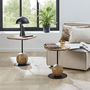 Voir la diapositive 3 : Paris Prix Table d'Appoint Design  Sphère  45cm Naturel & Noir