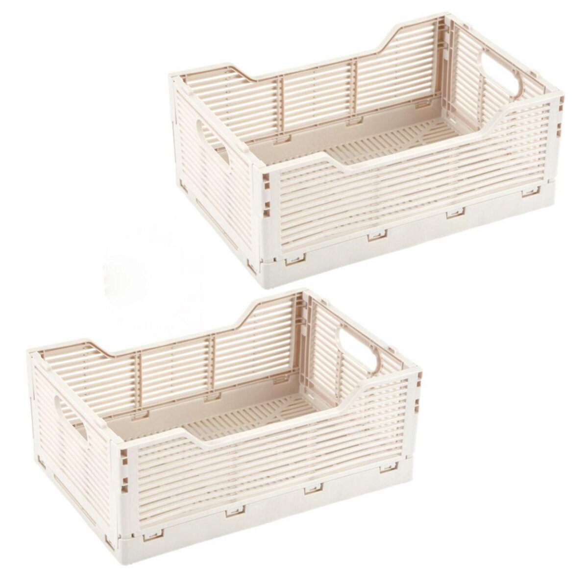 HOMEA Lot de 2 cagettes pliables FOLDY