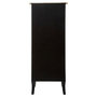 Voir la diapositive 4 : ATMOSPHERA Chiffonnier 5 Tiroirs  Chrysa  113cm Noir