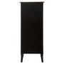 Voir la diapositive 4 : ATMOSPHERA Chiffonnier 5 Tiroirs  Chrysa  113cm Noir