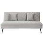 Voir la diapositive 3 : The Home Deco Factory Canapé convertible Fauske- 2 Places - Gris