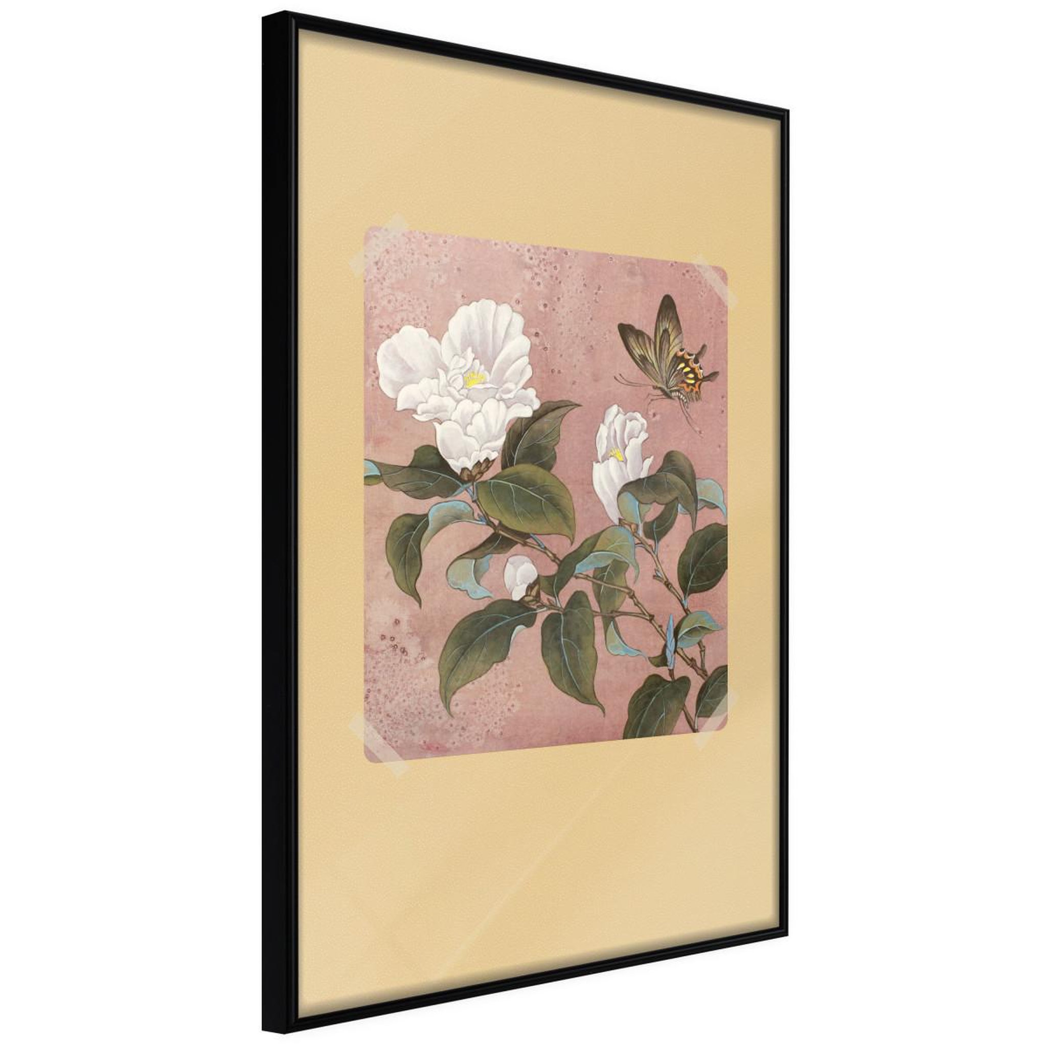 Paris Prix Affiche Murale Encadrée  Rhododendron and Butterfly