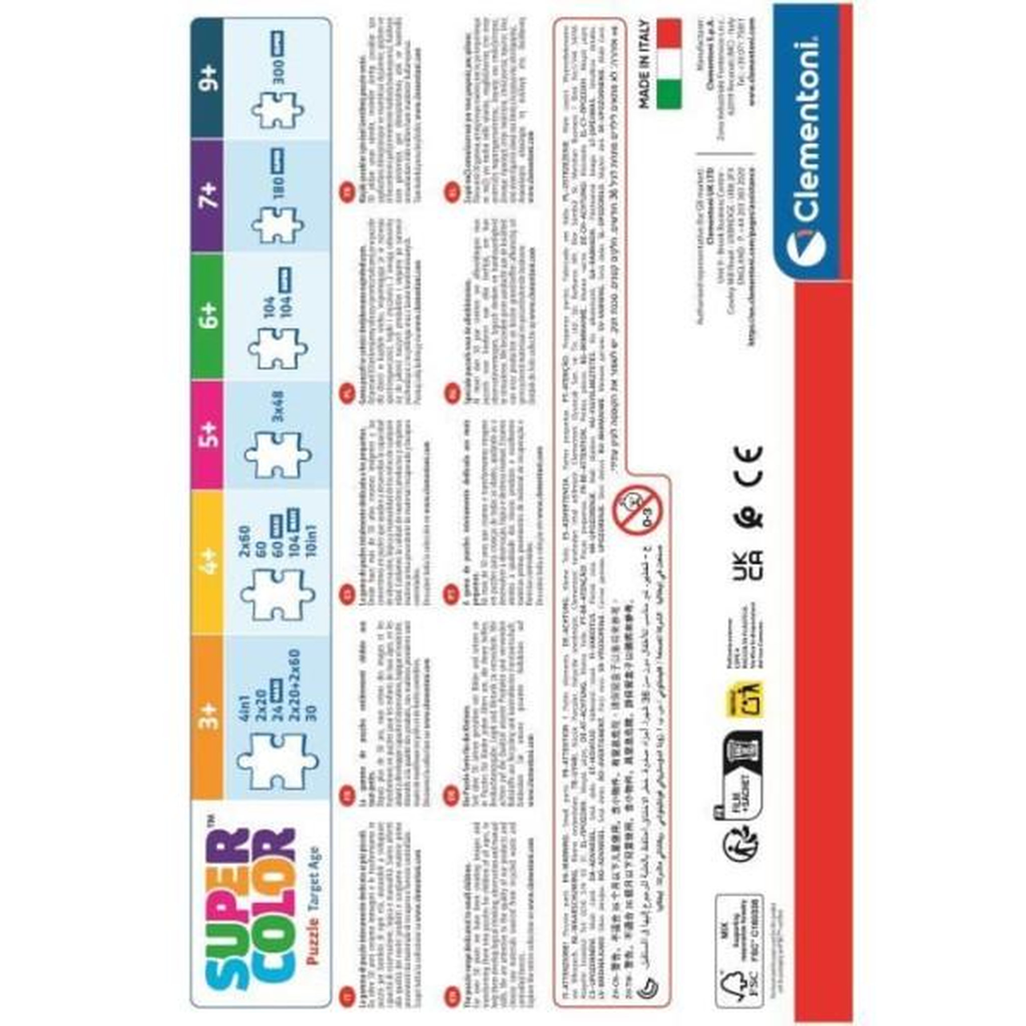 Voir la diapositive 5 : CLEMENTONI Puzzle 2 x 20 pièces - Disney Princess - CLEMENTONI