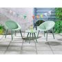 Voir la diapositive 2 : JARDIDECO Salon de jardin en plastique Marbella vert - Jardideco