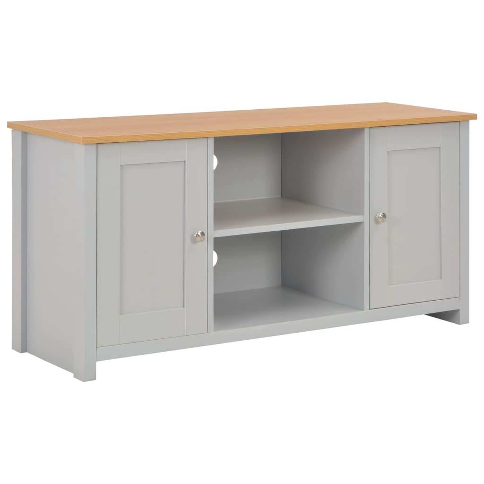 Voir la diapositive 1 : VIDAXL Meuble TV Gris 120x39x58 cm