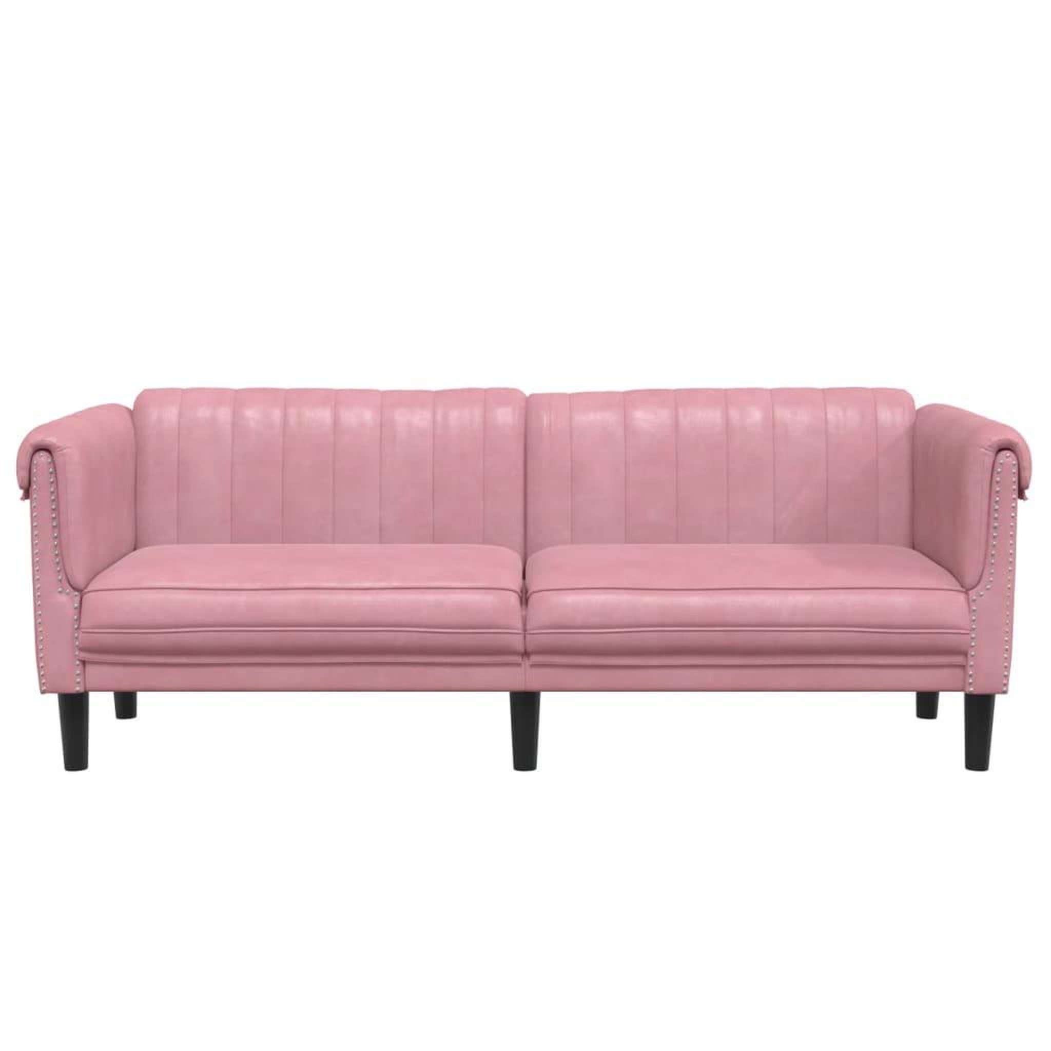 Voir la diapositive 4 : VIDAXL Canape a 3 places rose velours