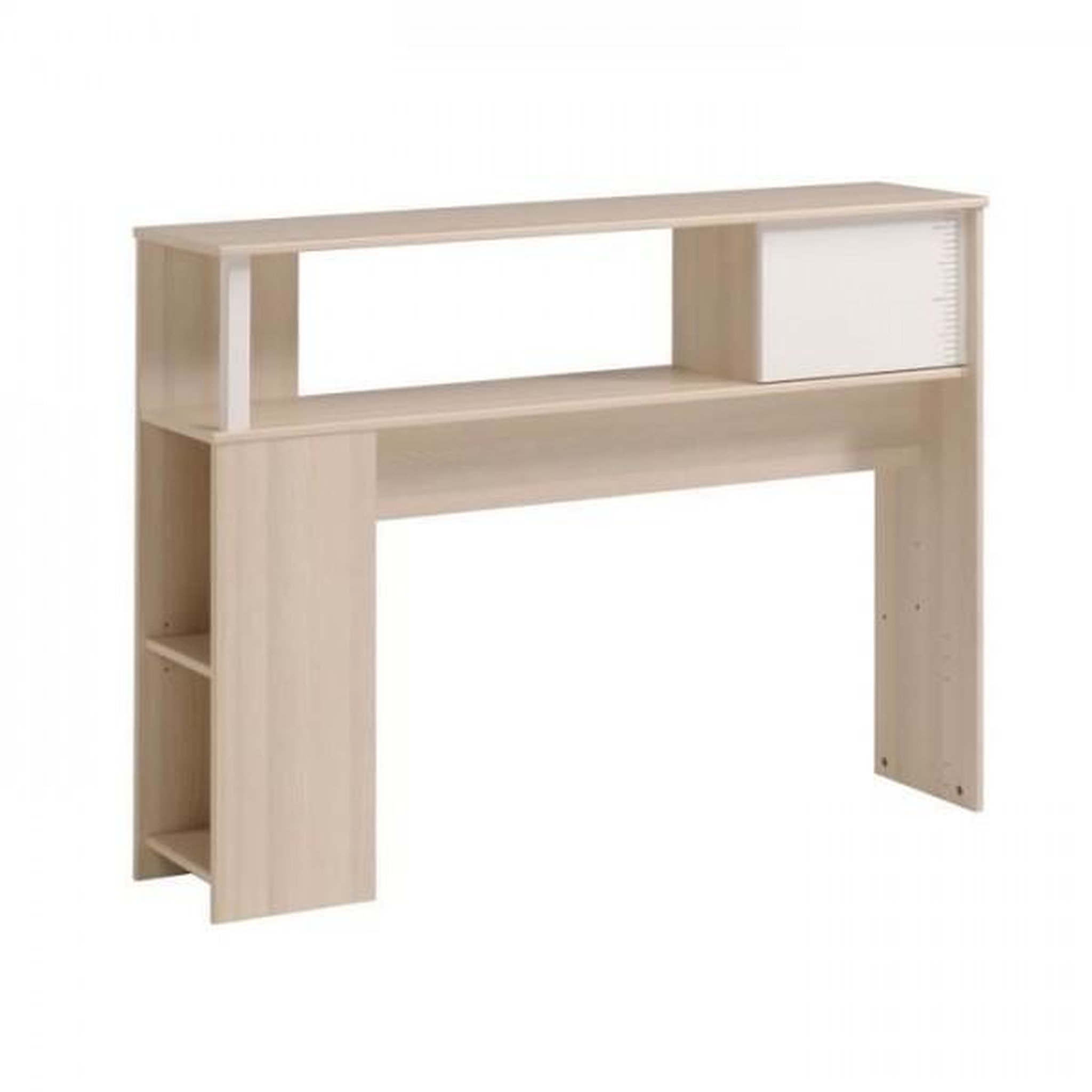 Voir la diapositive 4 : PARISOT PARISOT Chambre enfant complete - Tete de lit + lit + armoire - Style contemporain - Décor acacia clair et blanc - CHARLEMAGNE