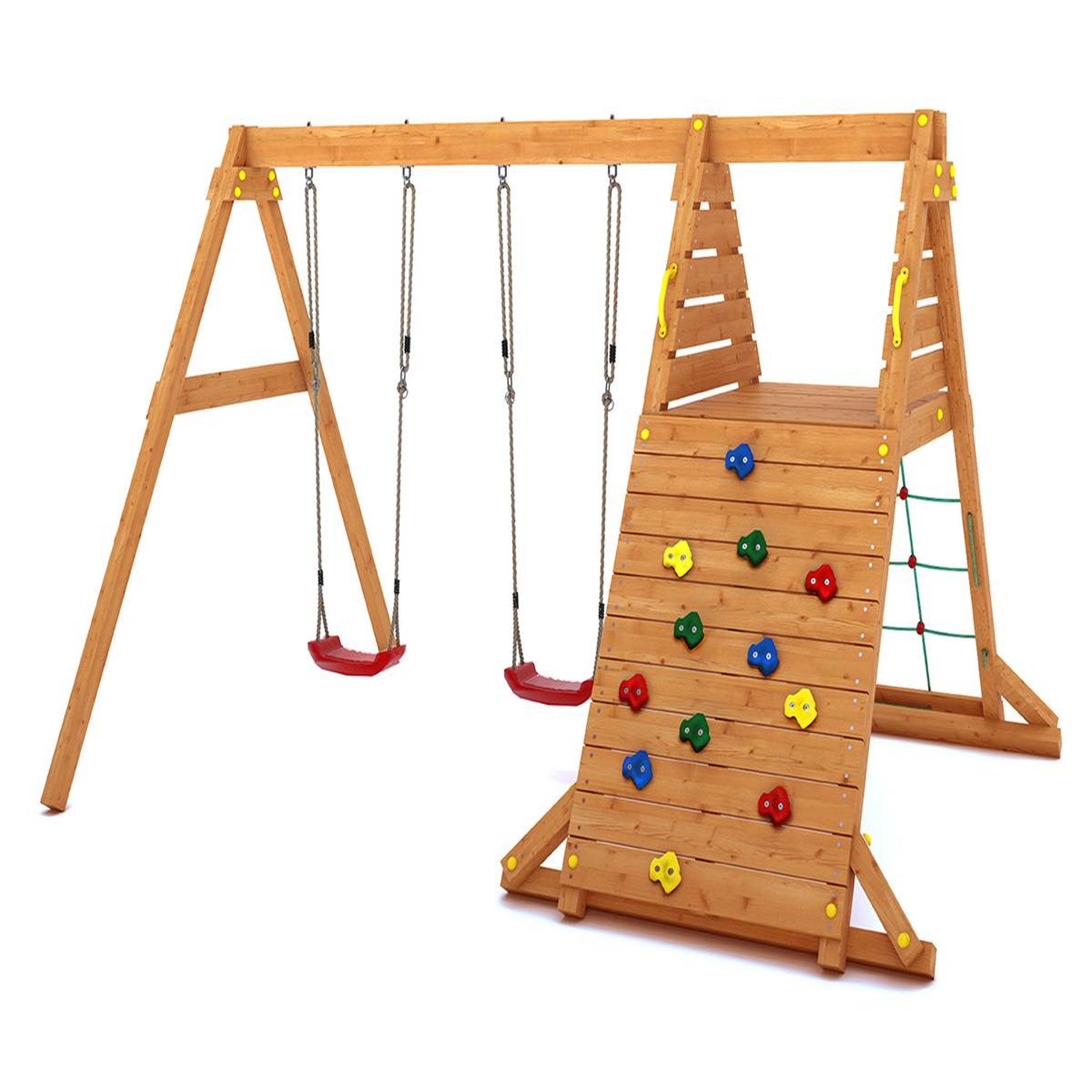 Voir la diapositive 1 : Fungoo Aire de jeux Spider King avec balançoire double - Fungoo