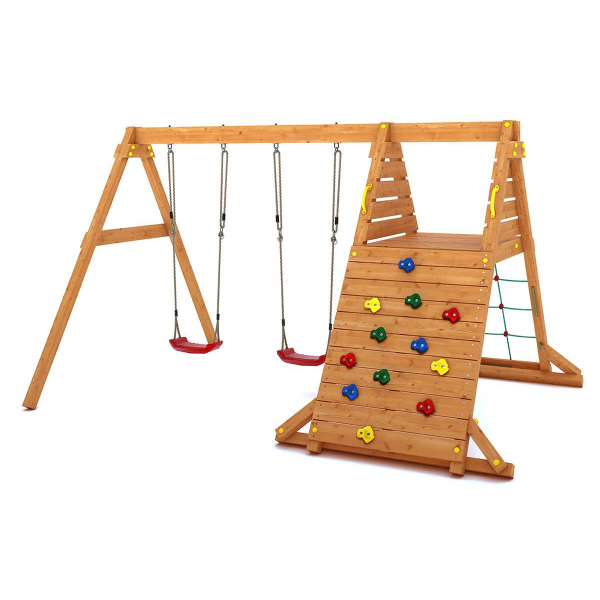 Fungoo Aire de jeux Spider King avec balançoire double - Fungoo