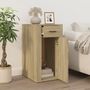 Voir la diapositive 3 : VIDAXL Armoire de bureau Chene sonoma 40x49x75 cm Bois d'ingenierie