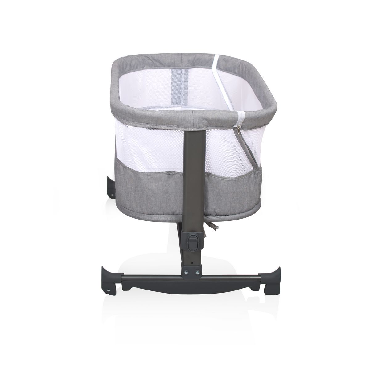 BANINNI Berceau balancelle cododo réglable gris Nesso