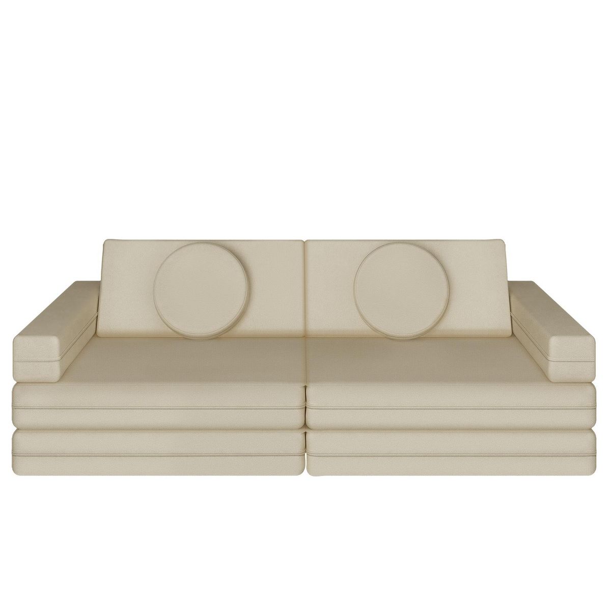 tectake Canapé de jeu Lilly, 8 pièces, avec fonction de couchage