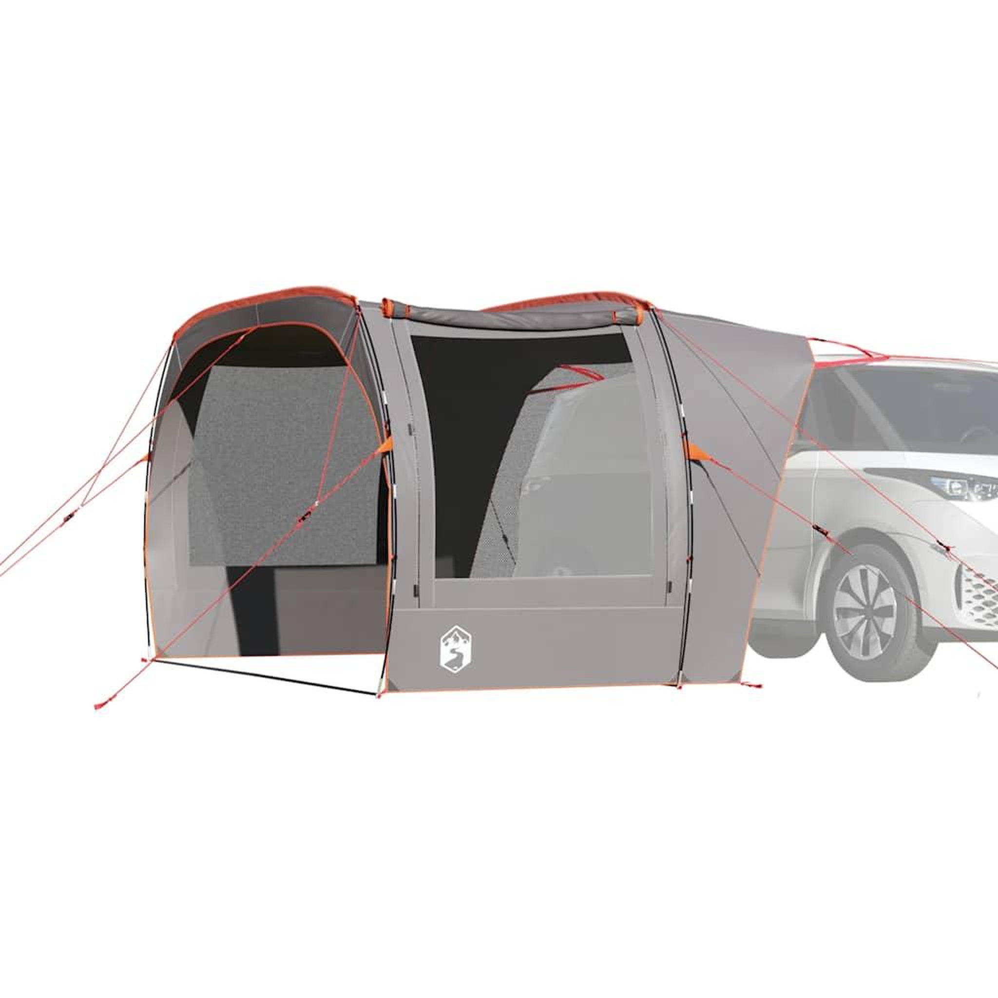 VIDAXL Tente de voiture gris et orange impermeable