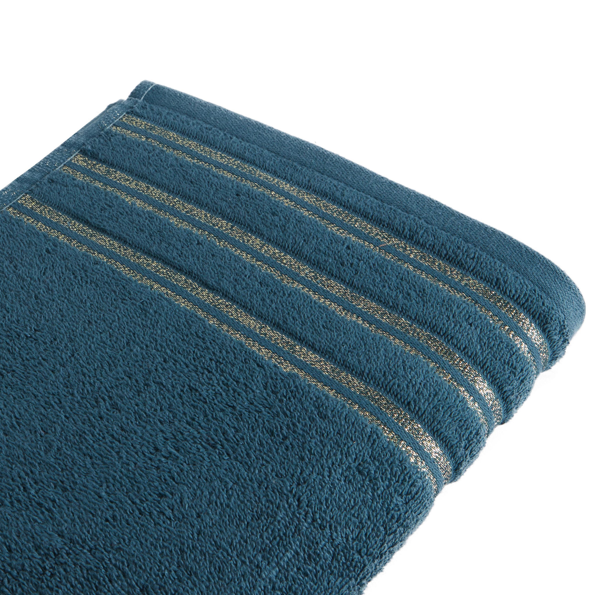 Voir la diapositive 2 : ACTUEL Drap de bain uni en coton liteau Lurex  500G