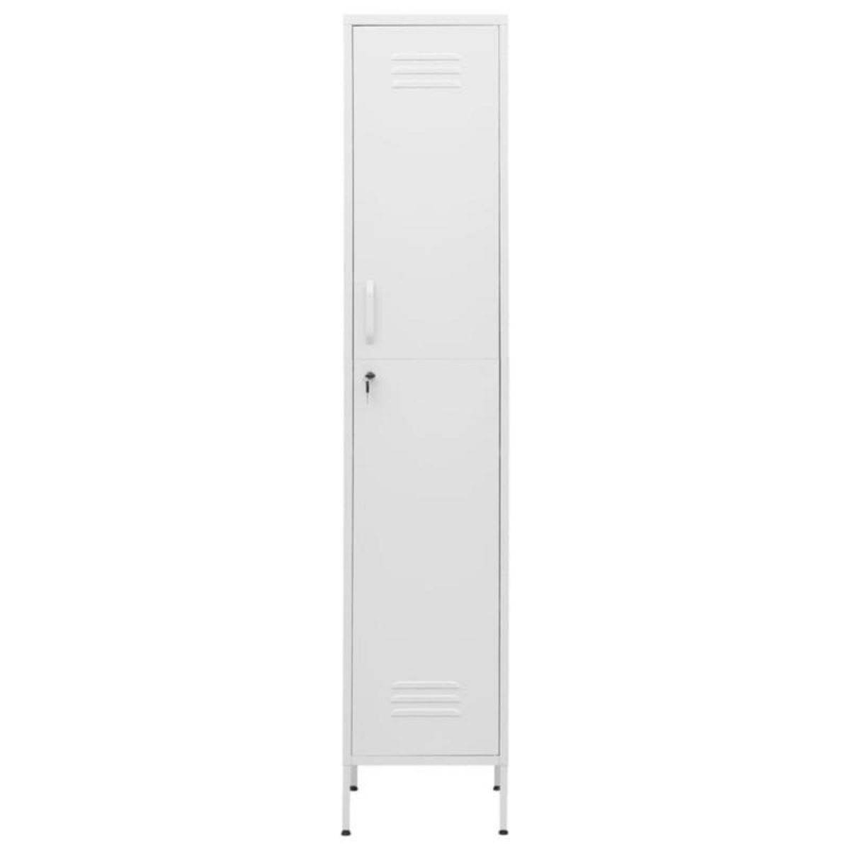 VIDAXL Armoire à casiers Blanc 35x46x180 cm Acier